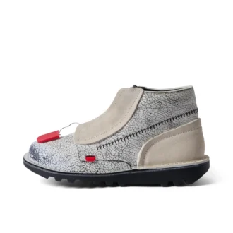 ACW* Kick Hi Lederstiefel für Erwachsene, Unisex, Weiß