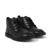Adlar Hi Scallop Lederstiefel für Mädchen, schwarz