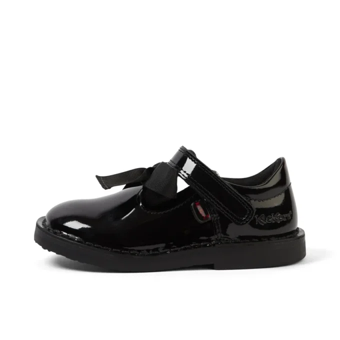 Adlar T-Bar Bow Lackleder Schwarz für Kleinkinder Adlar T-Bar Bow Lackleder Schwarz für Kleinkinder