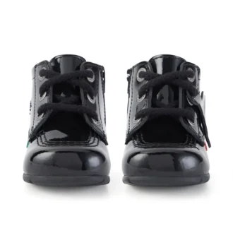 Baby Kick Hi B Zip Lackleder Schwarz
