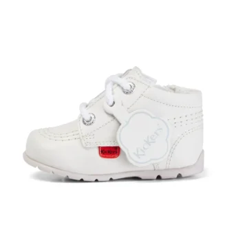 Baby Kick Hi Leder Weiß