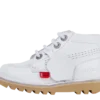 Baby Unisex Kick Hi Zip Leder Weiß
