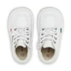 Baby Unisex Kick Hi Zip Leder Weiß