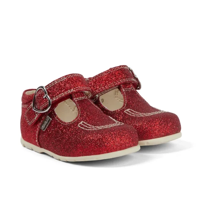 Baby Unisex Kick T Glitzer-Schuhe Rot Baby Unisex Kick T Glitzer-Schuhe Rot