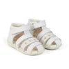 Baby Wriggle Flower Sandalen Leder Weiß Baby Wriggle Flower Sandalen Leder Weiß