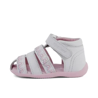 Baby Wriggle Wave Sandalen Leder Weiß Baby Wriggle Wave Sandalen Leder Weiß