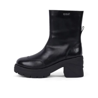 Edie Stiefel für Erwachsene, Leder, Schwarz