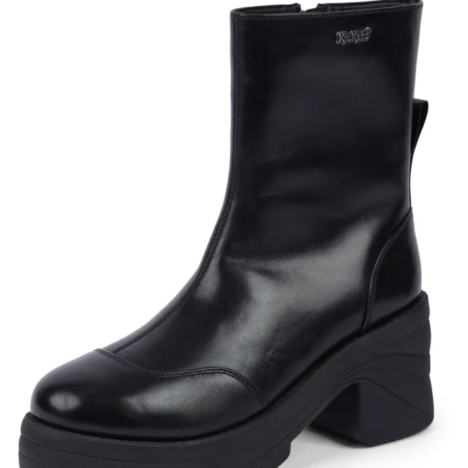 Edie Stiefel für Erwachsene, Leder, Schwarz Edie Stiefel für Erwachsene, Leder, Schwarz