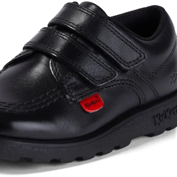 Fragma Lo Twin Vel für Jungen, Leder, schwarz