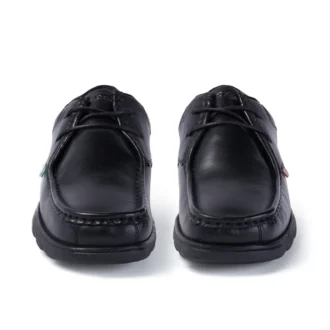 Herren Fragma Lace Leder Schwarz