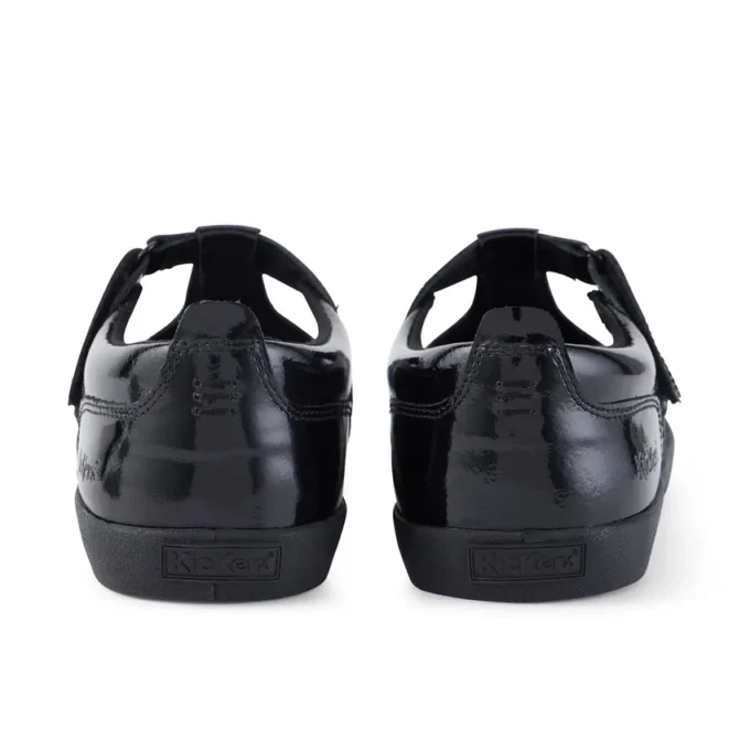 Jugend-Damen Kariko T-Bar Lackleder Schwarz