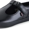 Jugend-Damen Kariko T-Bar Lackleder Schwarz