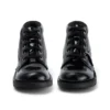 Jugend-Damen-Kick Hi-Leder-Alternative-Lackleder-Schwarz