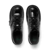 Jugend-Damen-Kick Hi-Leder-Alternative-Lackleder-Schwarz