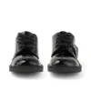 Jugend-Damen Kick Lo Brogue Lackleder Schwarz