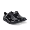 Jugend Damen Kick T-Bar Lackleder Schwarz Jugend Damen Kick T-Bar Lackleder Schwarz