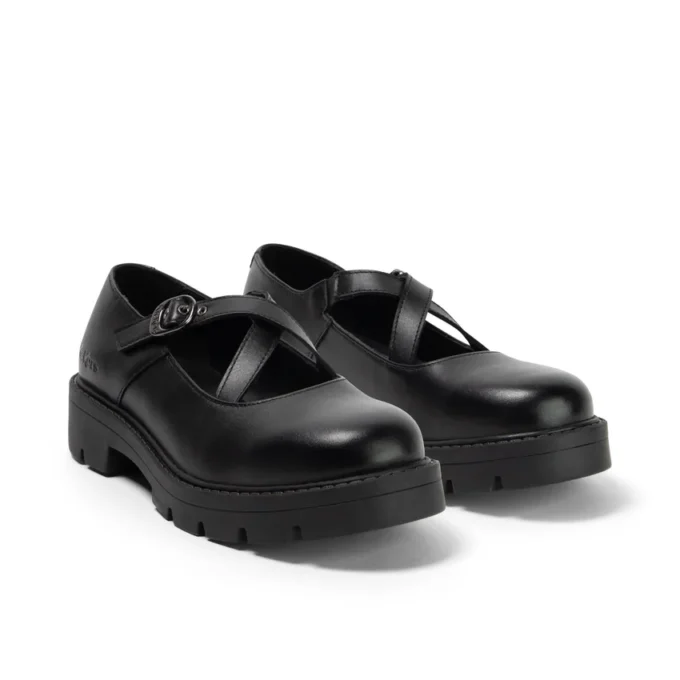 Jugend Damen Kori MJ Cross Hochglanzleder Schwarz