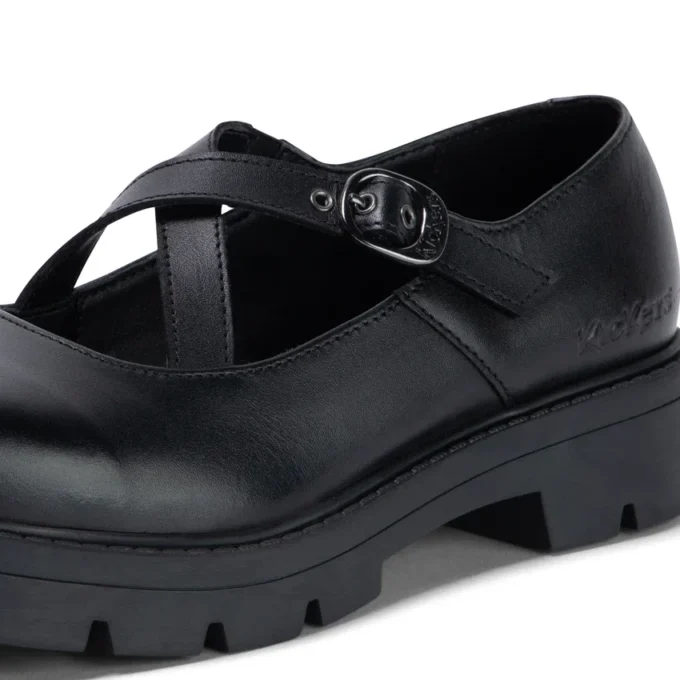 Jugend Damen Kori MJ Cross Hochglanzleder Schwarz