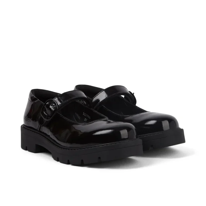 Jugend-Damen Kori MJ Doll Lackleder Schwarz