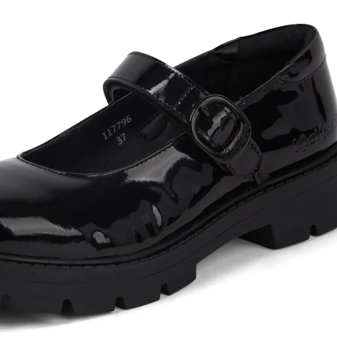 Jugend-Damen Kori MJ Doll Lackleder Schwarz