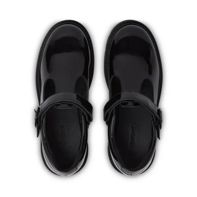 Jugend Damen Kori T-Bar Lackleder Schwarz