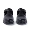 Jugend Damen Lach T-Bar Leder Schwarz