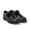Jugend Damen Lach T-Bar Leder Schwarz