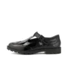 Jugend-Damen Lachly Brogue T-Bar Lackleder Schwarz