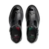 Jugend-Damen Lachly Brogue T-Bar Lackleder Schwarz