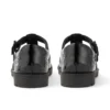 Jugend-Damen Lachly Brogue T-Bar Lackleder Schwarz