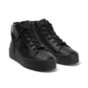 Jugend Damen Tovni Hi Stack Chain Leder Schwarz