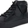 Jugend Damen Tovni Hi Stack Chain Leder Schwarz