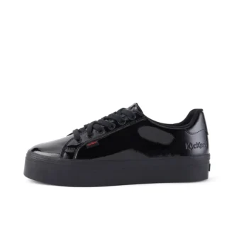 Jugend-Damen Tovni Stack Lackleder Schwarz