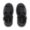 Jugend-Damenschuhe Kenzi Ledersandalen Schwarz