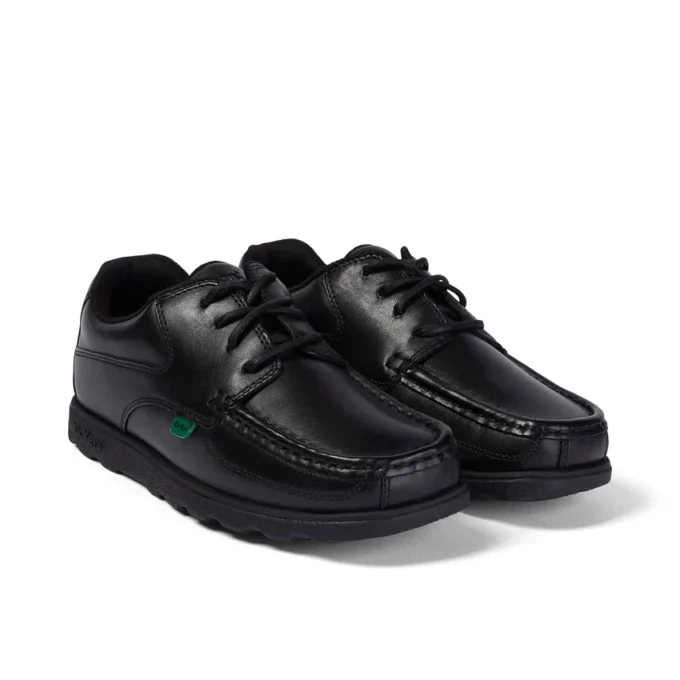 Jugend Herren Fragma Lace 4-Loch Leder Schwarz