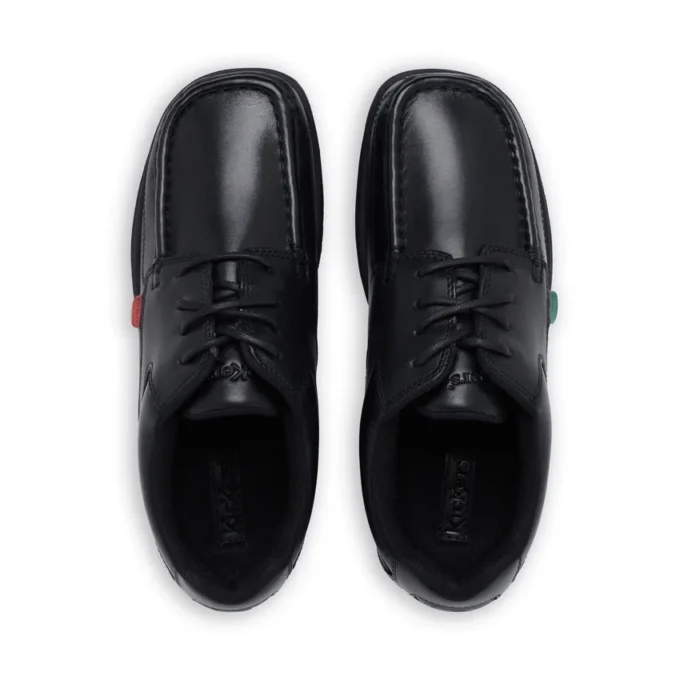Jugend Herren Fragma Lace 4-Loch Leder Schwarz