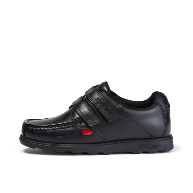 Jugend Herren Fragma Moc Twin Vel Leder Schwarz