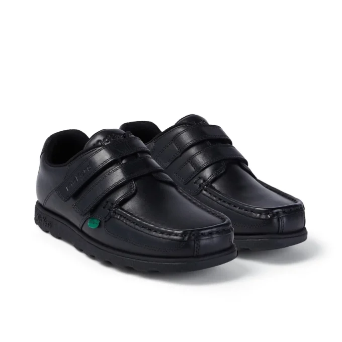 Jugend Herren Fragma Moc Twin Vel Leder Schwarz