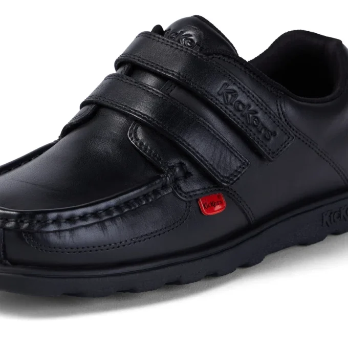 Jugend Herren Fragma Moc Twin Vel Leder Schwarz