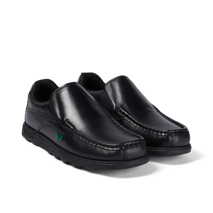 Jugend Herren Fragma Slip Leder Schwarz