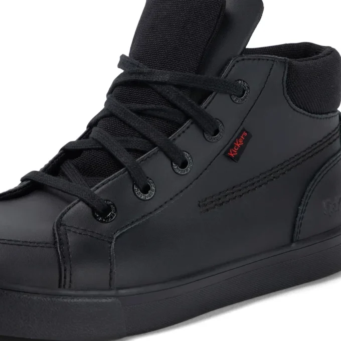 Jugend Herren Tovni Hi Double Tongue Leder Schwarz
