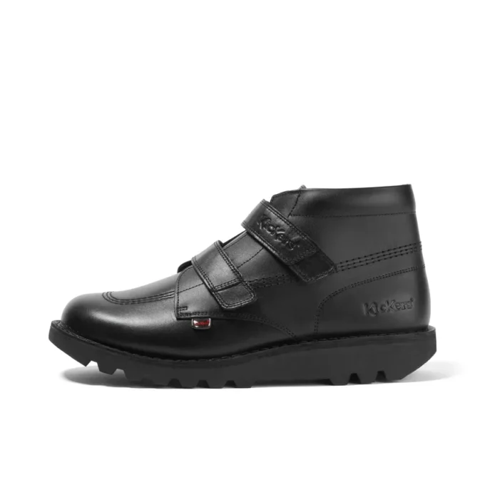 Jugend Unisex Kick Hi Vel Leder Schwarz Jugend Unisex Kick Hi Vel Leder Schwarz