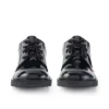 Jugend Unisex Kick Lo Lackleder Schwarz