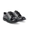 Jugend Unisex Kick Lo Lackleder Schwarz