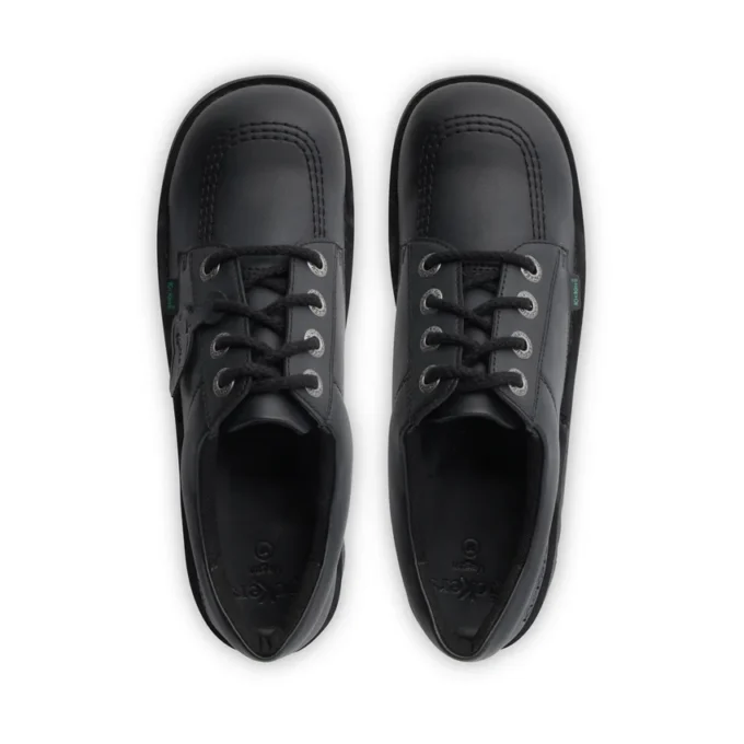 Jugend Unisex Kick Lo Leder Alternative Schwarz