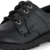Jugend Unisex Kick Lo Leder Alternative Schwarz