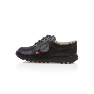 Jugend Unisex Kick Lo Leder Schwarz