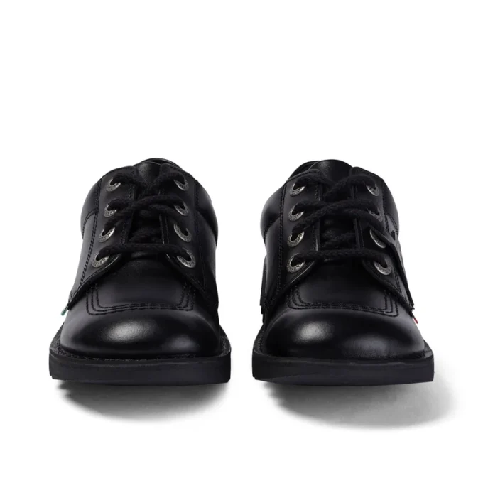 Jugend Unisex Kick Lo Leder Schwarz