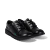 Jugend Unisex Kick Lo Leder Schwarz
