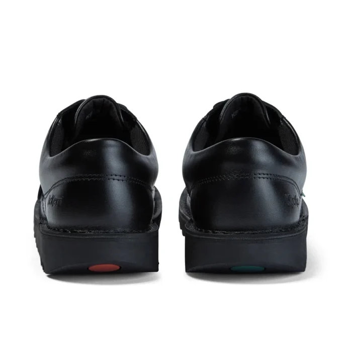 Jugend Unisex Kick Lo Leder Schwarz